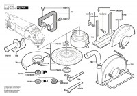 Bosch 0 601 755 873 Gws 25-180 J Angle Grinder 230 V / Eu Spare Parts